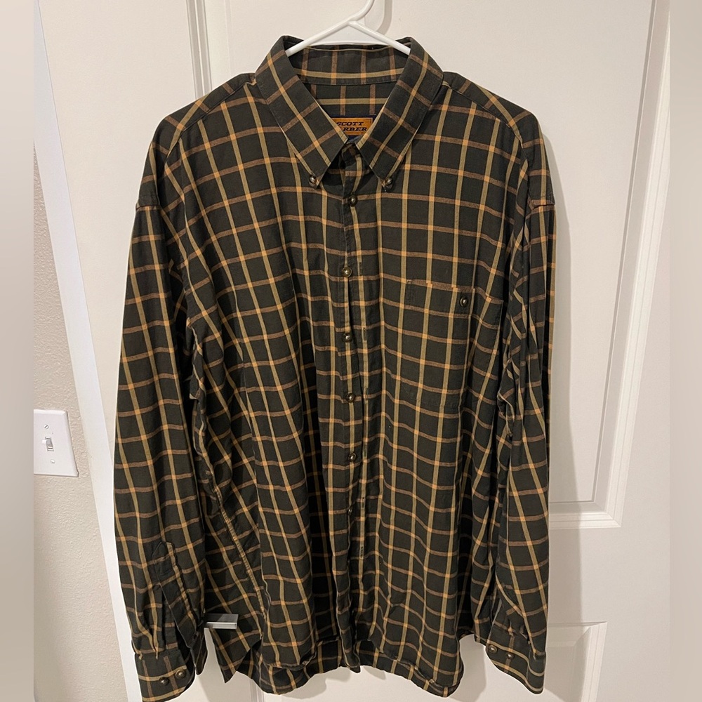 Scott Barber Plaid Button Down Dress Shirt